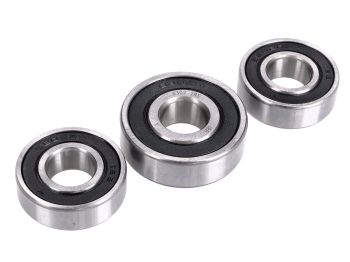 wheel bearing set Naraku front wheel 2x6202.2RS/1x6302.2RS for Aprilia, Derbi, Gilera, Piaggio