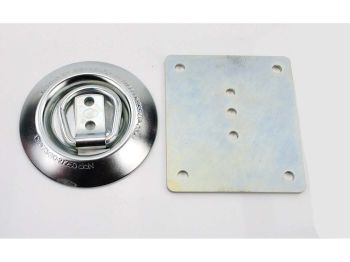 Lashing recess galvanized 95mm With counter plate 105 x 90mm for moped, moped, mokick, motorcycle