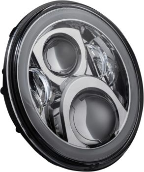 7 LED HALO HEADLIGHT WITH H4 W