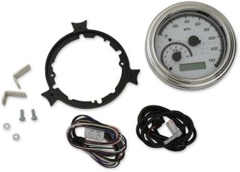 GAUGE TANK WHT/GRY CHR