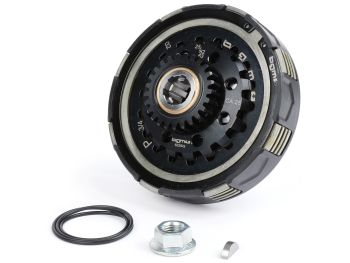 Clutch -BGM Pro Superstrong 2.0 CR80 Ultralube, Vespa Largeframe Type Cosa2/FL - for primary gear 62/63 tooth (straight) - (Typ mit Verzahnung für Kurbelwelle Pinasco 250/251) - 25 teeth