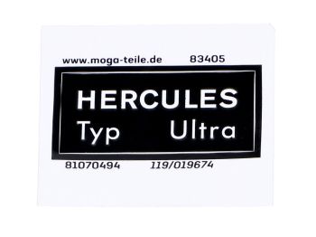 Frame sticker MOGA Wide approx. 40mm High 19mm for Hercules K 50 Type Ultra