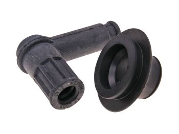 spark plug Polini black for Piaggio, Vespa 50, 125