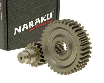 secondary transmission gear up kit Naraku racing 16/37 +25% for GY6 125/150cc 152/157QMI