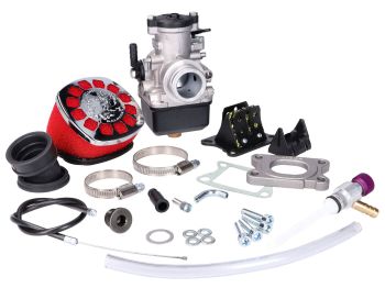carburetor kit Malossi MHR PHBH 26 w/ reed block for Minarelli AM, Derbi EBE, EBS, D50B