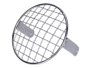 headlight grill round chromed universal for moped
