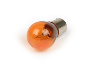 Light bulb -BA15s (straight pins) - 12V 21W - amber