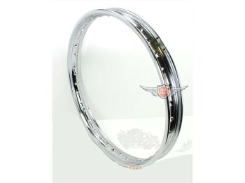 Chrome rim 1.40 x 16 inch 36 hole for moped, moped, mokick, light motorcycle