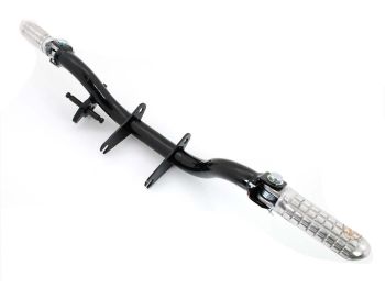 Footrest tube aluminum folding footrests black for Simson, S 50, 51, 70, 53, 83