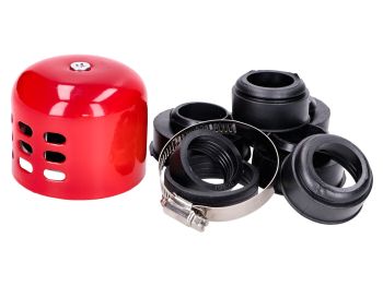 air filter Power aluminum cap / shield 28-47mm carb connection red