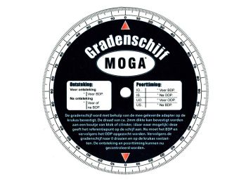 Gradscheibe MOGA 120mm diameter Dutch for Zündapp, Kreidler, Hercules, Puch, Miele, DKW, KTM, Rixe, Mofa, Moped, Mokick