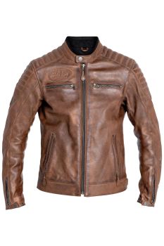 JACKET DEXTER LEATHER BROWN XL