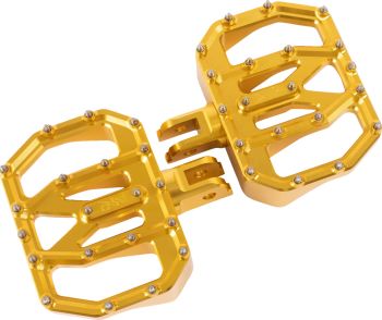 Mini Aggressor Floorboards - Chrome - Front - FL