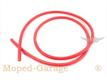 Ignition cable 1m silicone red D=7mm for Zündapp, Kreidler, Hercules, Puch, KTM, DKW, moped, scooter, motorcycle