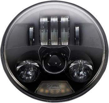 5.75 BLACK LED HEADLAMP ECE