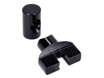 brake cable adjuster set M6 thread aluminum black - universal
