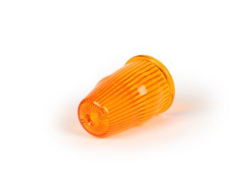 Indicator lens -MOTO NOSTRA handlebar end indicator- Vespa Rally180 (VSD1T), Rally200 (VSE1T), Sprint, V50, PV125, ET3 - amber