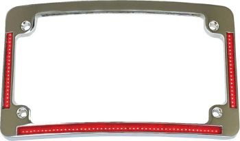 FRAME LIC W/ RED LED CHR
