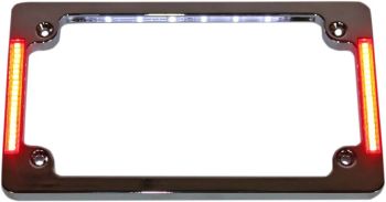 FRAME LIC PLT W/LT CHR