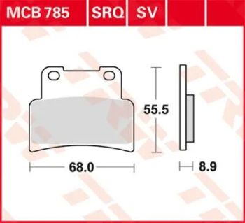 BRAKE PAD TRW MCB785SV