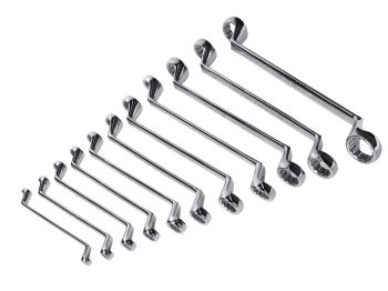 ring spanner set deep offset, 6-32mm 12-piece