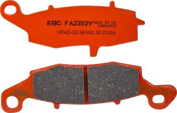BRAKE PAD VEE SEMISNTRD