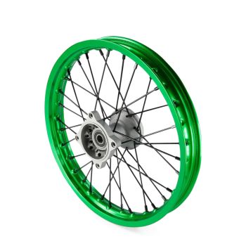 ROUE AVANT ALUMINIUM 14" 15 VERT
