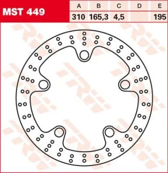 BRAKE ROTOR FIX ROUND L/R