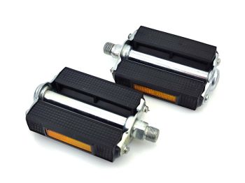 Pedals Union 685 Black Silver for Zündapp, Kreidler, Hercules, Puch, KTM, DKW, Miele, NSU, Gritzner, Göricke