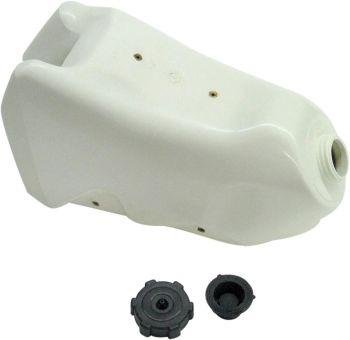 GAS TANK 92-6 CR250 WHITE