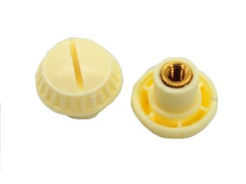 Screw set cream white M6 12mm for MBK, Mobylette