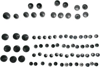 COVERS BOLT 04-22XL BLK
