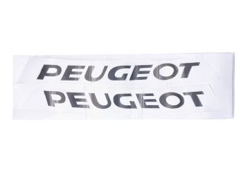 Black sticker 310mm x 30mm for Peugeot moped, moped