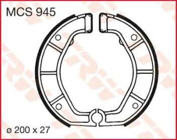 BRAKE SHOES TRW MCS945