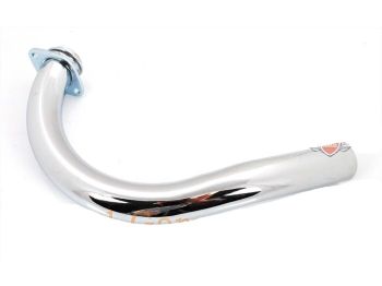 Exhaust manifold 32mm flange 50mm chrome for Hercules K 50 Ultra, Prima GT, GX, KTM, DKW