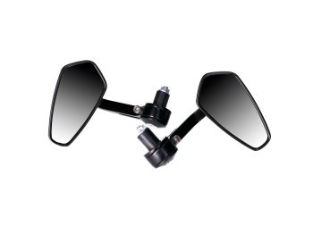 handle bar end mirror set aluminum CNC black