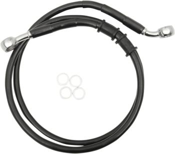 FRT BRAKE LINE XL BK +8