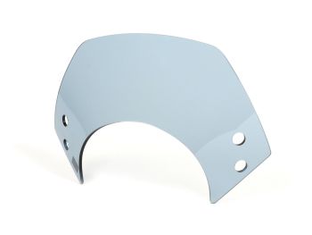 Flyscreen without bracket -MOTO NOSTRA, w=340mm, h=105mm- Vespa GT, GTL, GTS, GTS Super 125-300cc - smoke grey