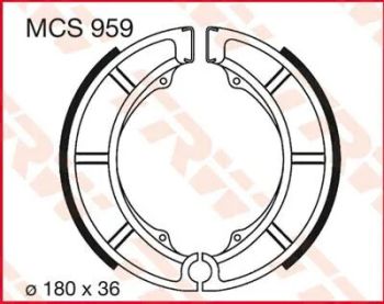 BRAKE SHOES TRW MCS959