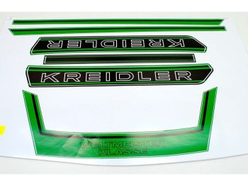 Sticker set for rear, tank, seat world champion green for Kreidler Florett RS RMC K54
