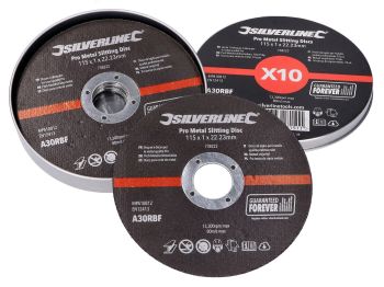 Cut-off wheels set metal professional 115x1mm 10-piece