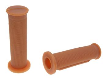 handlebar rubber grip set Domino 1058 on-road Daytona brown color