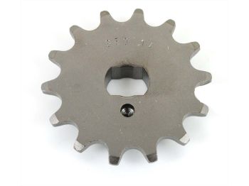 Pinion Esjot steel 14 teeth 16mm x 11mm oval mount for Zündapp, CS 25 type 448-140, 448-141, Hai 448-150, CX 448-151, C 50 Sport 529, R Scooter 561, ZL Moped Mokick