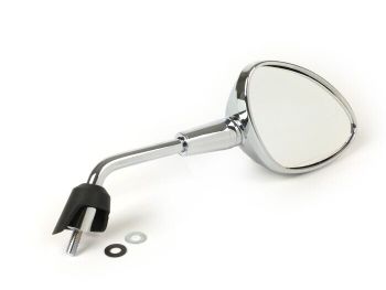 Mirror -MOTO NOSTRA Shorty- Vespa GTS 125-300 HPE (2019-), Vespa Sprint 50-150, Vespa Primavera 50-150 - chrome - rhs