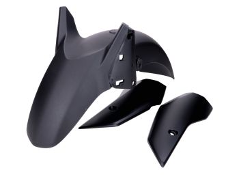 Front mudguard set black matt for Yamaha X-Max 125cc, 300cc 2023-