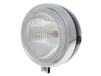 Headlight round black moped universal for Puch, Kreidler, Zündapp and many more