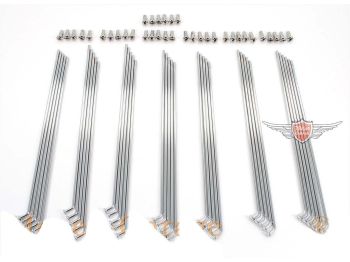 Spokes chrome 193mm M3 with nipple (36 pieces) for Zündapp, Bergsteiger M 25, 50, Type 434
