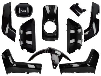 fairing kit 10-piece black glossy for NIU-N1, NQi-Sport