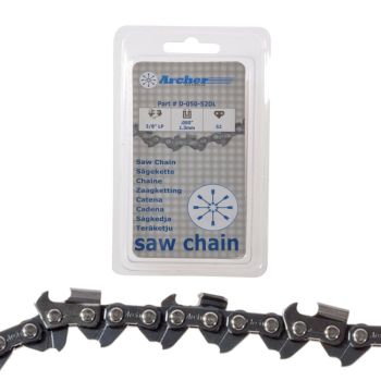 Archer Saw chain, 3/8 - 1,1mm - Micro 52L , Semi-Chisel teeth